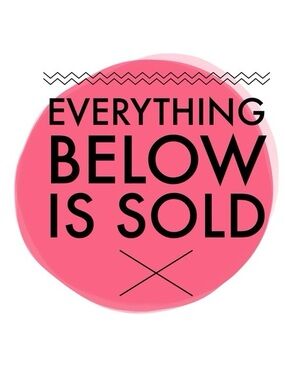 Graphic Sign Print - Pink 'Everything Below Is Sold'